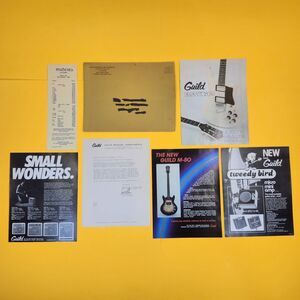 1981 Guild Guitars Basses Amps Catalog Brochures Pricelists M80 Tweedy Bird 8420